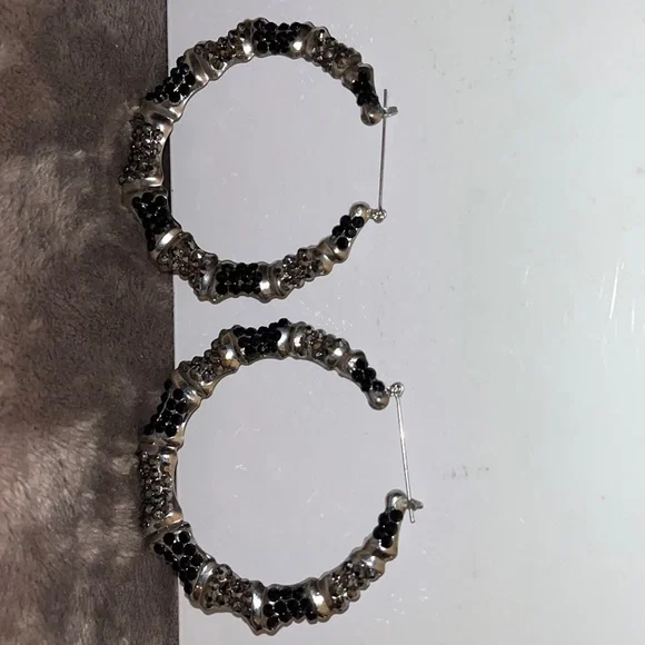 Silver Hoops - Picture 1 of 4